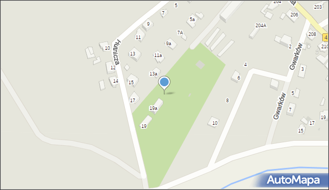 Opole, Hutnicza, 23, mapa Opola