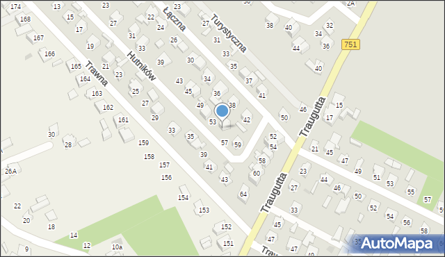 Ostrowiec Świętokrzyski, Hutników, 55, mapa Ostrowiec Świętokrzyski