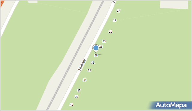 Przędzel, Hubala Henryka, mjr., 29, mapa Przędzel