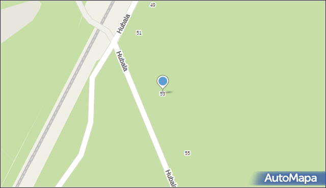 Przędzel, Hubala Henryka, mjr., 53, mapa Przędzel