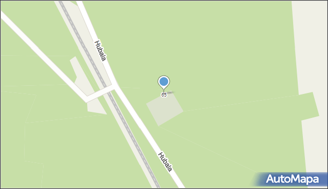 Przędzel, Hubala Henryka, mjr., 65, mapa Przędzel