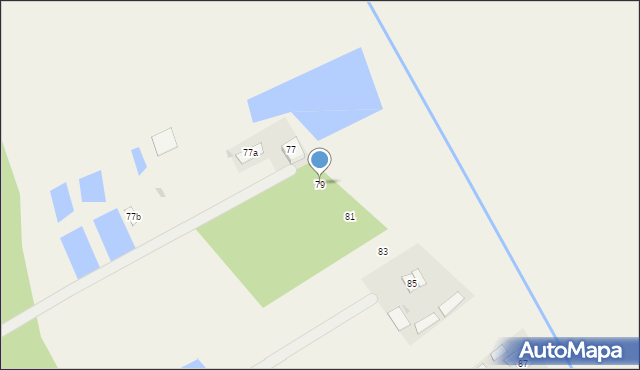 Przędzel, Hubala Henryka, mjr., 79, mapa Przędzel