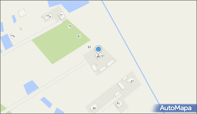 Przędzel, Hubala Henryka, mjr., 85, mapa Przędzel