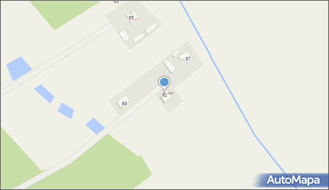 Przędzel, Hubala Henryka, mjr., 91, mapa Przędzel