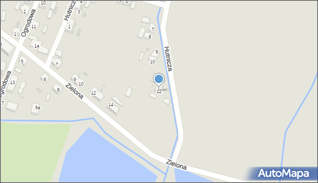 Przemków, Hutnicza, 12, mapa Przemków