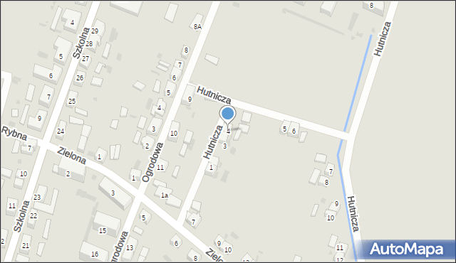 Przemków, Hutnicza, 4, mapa Przemków