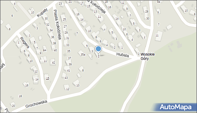 Przemyśl, Hubala Henryka, mjr., 1, mapa Przemyśla