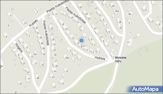 Przemyśl, Hubala Henryka, mjr., 6, mapa Przemyśla