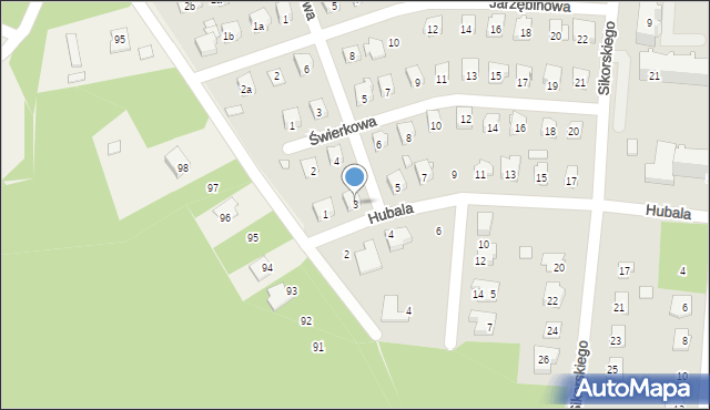 Przysucha, Hubala Henryka, mjr., 3, mapa Przysucha