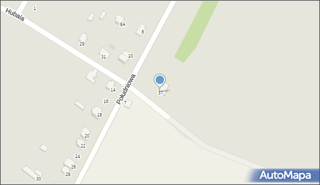 Radoszyce, Hubala Henryka, mjr., 37, mapa Radoszyce