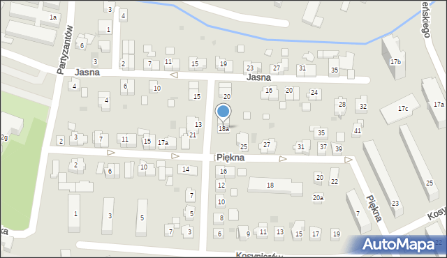 Rzeszów, Husarska, 18a, mapa Rzeszów