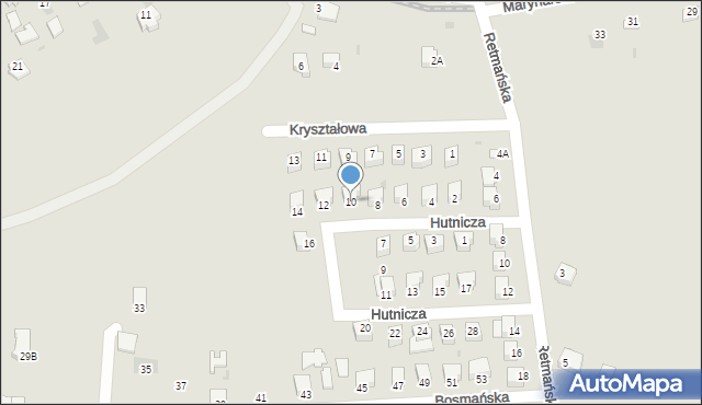 Sandomierz, Hutnicza, 10, mapa Sandomierza