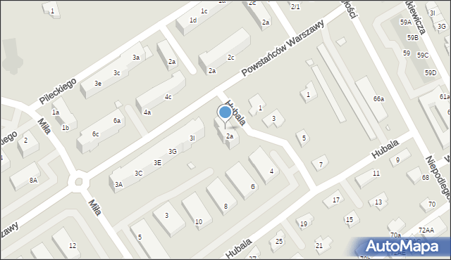 Stargard, Hubala Henryka, mjr., 2b, mapa Stargard