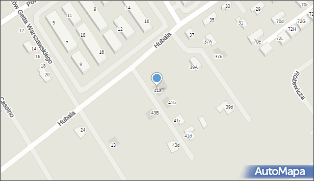 Stargard, Hubala Henryka, mjr., 41a, mapa Stargard