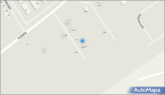 Stargard, Hubala Henryka, mjr., 41d, mapa Stargard