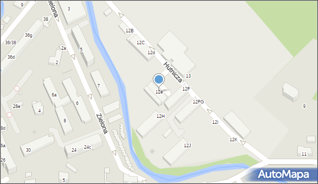 Stronie Śląskie, Hutnicza, 12e, mapa Stronie Śląskie