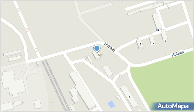 Suwałki, Hubala Henryka, mjr., 5A, mapa Suwałk