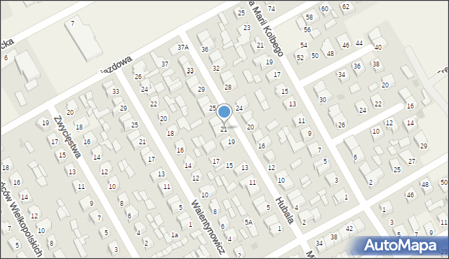 Święciechowa, Hubala Henryka, mjr., 21, mapa Święciechowa