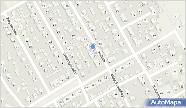 Święciechowa, Hubala Henryka, mjr., 7, mapa Święciechowa