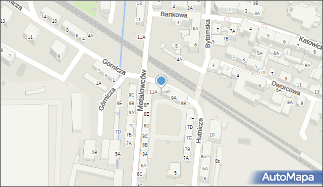 Świętochłowice, Hutnicza, 11B, mapa Świętochłowice