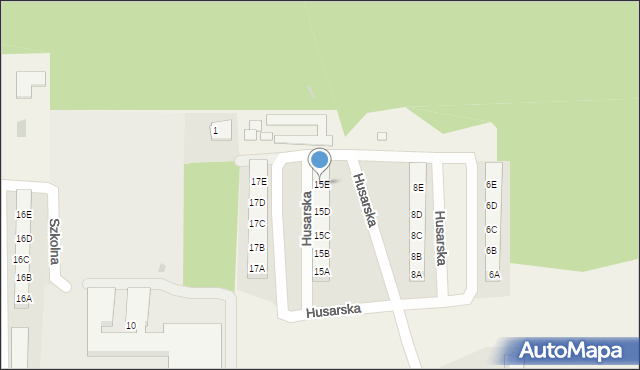 Świętoszów, Husarska, 15E, mapa Świętoszów