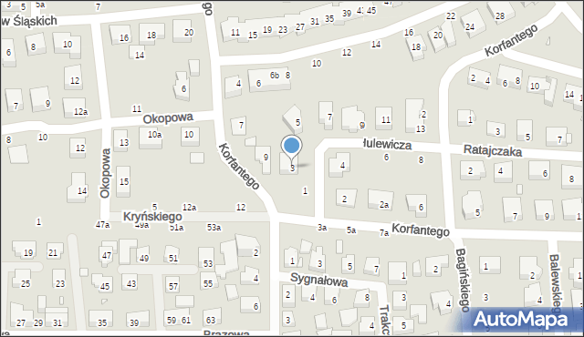 Toruń, Hulewicza Wacława, 3, mapa Torunia