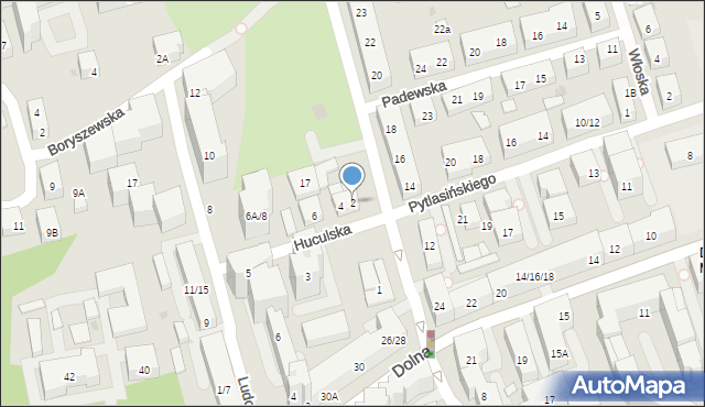 Warszawa, Huculska, 2, mapa Warszawy