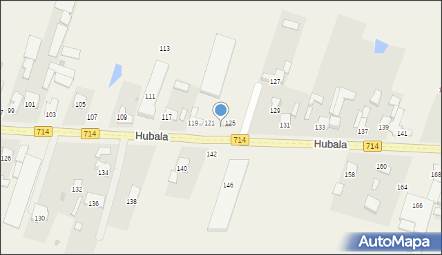 Wola Zaradzyńska, Hubala Henryka, mjr., 123, mapa Wola Zaradzyńska