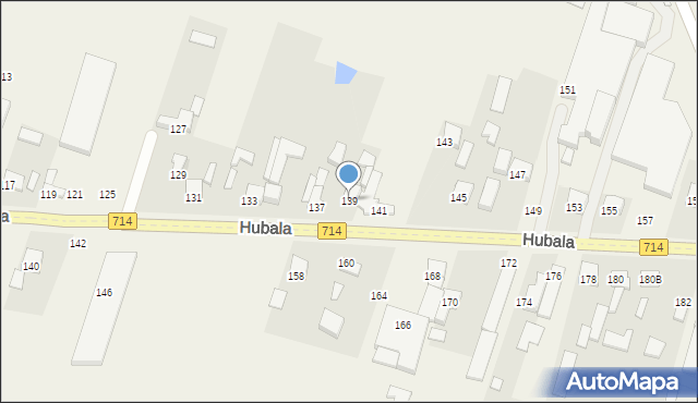 Wola Zaradzyńska, Hubala Henryka, mjr., 139, mapa Wola Zaradzyńska