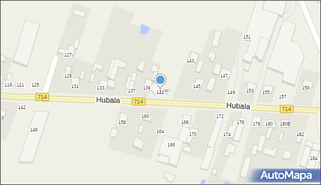 Wola Zaradzyńska, Hubala Henryka, mjr., 141, mapa Wola Zaradzyńska