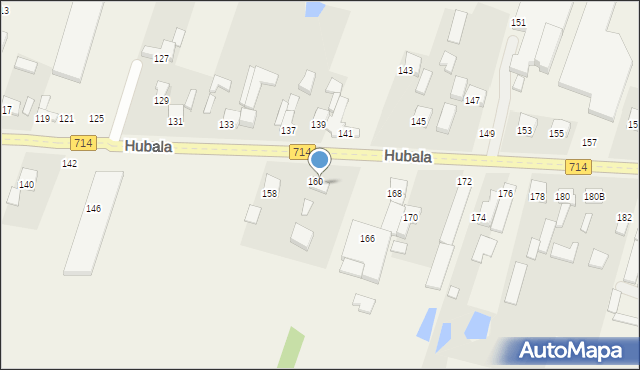 Wola Zaradzyńska, Hubala Henryka, mjr., 162, mapa Wola Zaradzyńska