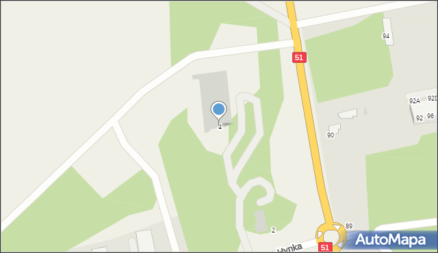 Dywity, Hynka Franciszka, 4, mapa Dywity