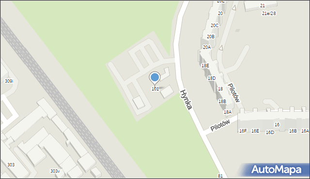 Gdańsk, Hynka Franciszka, 101, mapa Gdańska