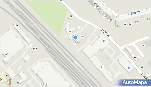 Gdańsk, Hynka Franciszka, 73, mapa Gdańska