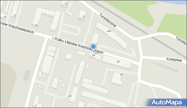 Augustów, I Pułku Ułanów Krechowieckich, 17, mapa Augustów