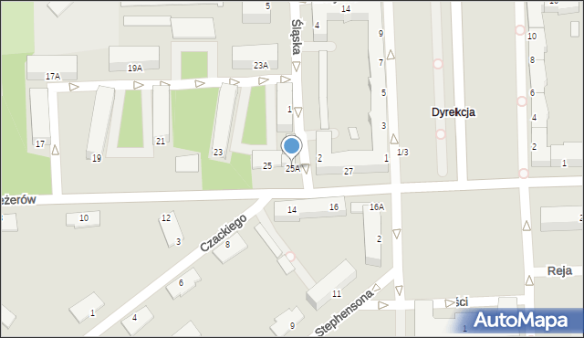 Chełm, I Pułku Szwoleżerów, 25A, mapa Chełma
