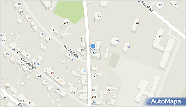 Sławno, I Pułku Ułanów, 12a, mapa Sławno