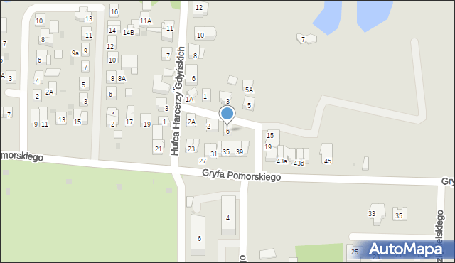 Wejherowo, I Morskiego Pułku Strzelców, 6, mapa Wejherowo