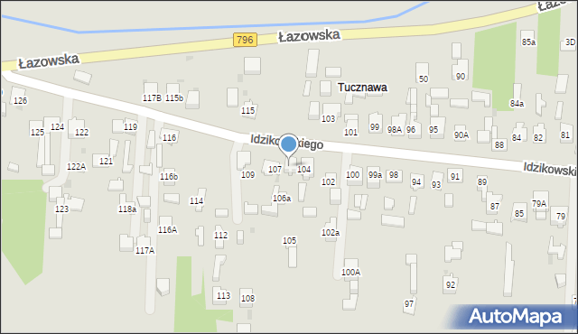 Dąbrowa Górnicza, Idzikowskiego Ludwika, mjr., 106, mapa Dąbrowa Górnicza