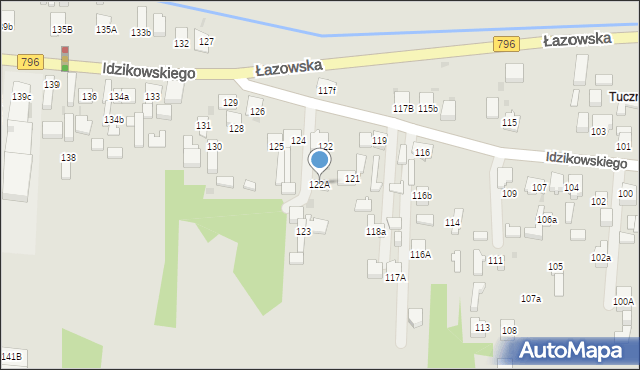 Dąbrowa Górnicza, Idzikowskiego Ludwika, mjr., 122A, mapa Dąbrowa Górnicza