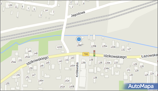 Dąbrowa Górnicza, Idzikowskiego Ludwika, mjr., 139b, mapa Dąbrowa Górnicza