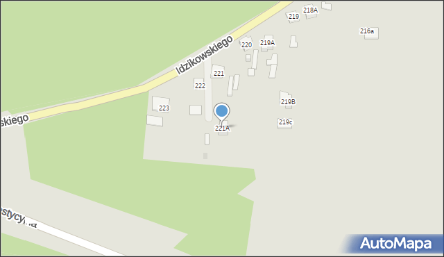 Dąbrowa Górnicza, Idzikowskiego Ludwika, mjr., 221A, mapa Dąbrowa Górnicza