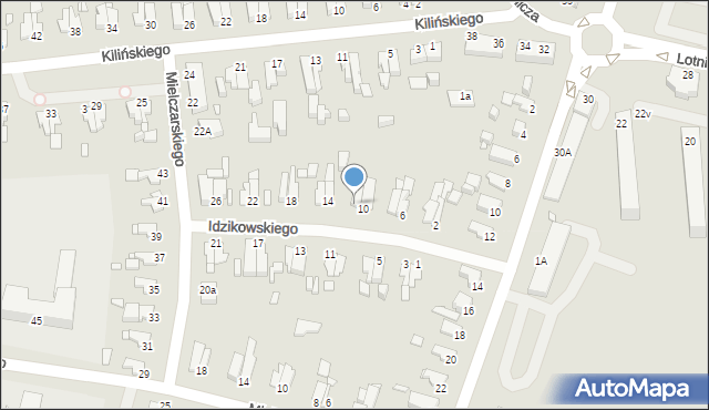 Elbląg, Idzikowskiego Ludwika, mjr., 12, mapa Elbląga