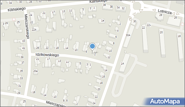 Elbląg, Idzikowskiego Ludwika, mjr., 4, mapa Elbląga