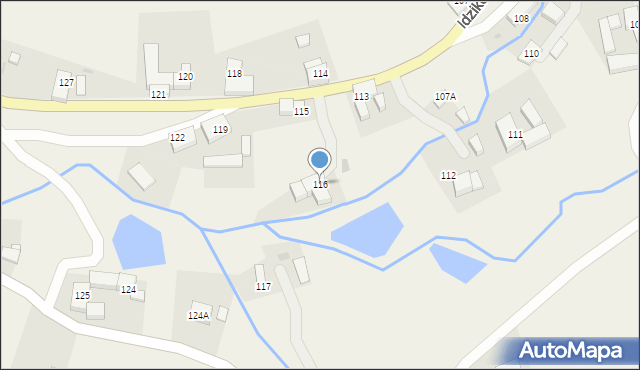 Idzików, Idzików, 116, mapa Idzików