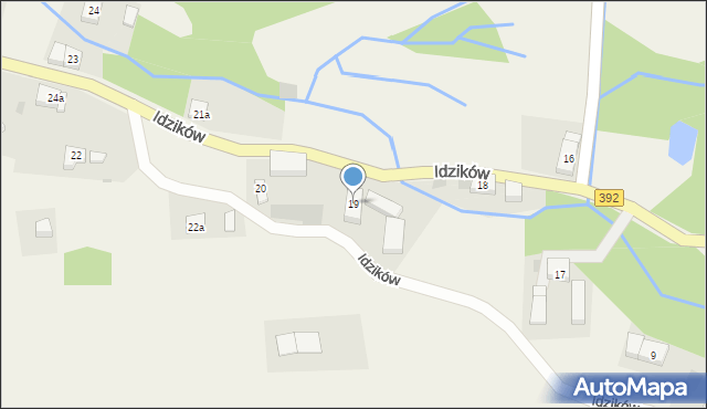 Idzików, Idzików, 19, mapa Idzików