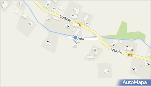 Idzików, Idzików, 29, mapa Idzików