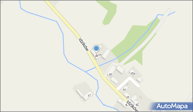 Idzików, Idzików, 48, mapa Idzików
