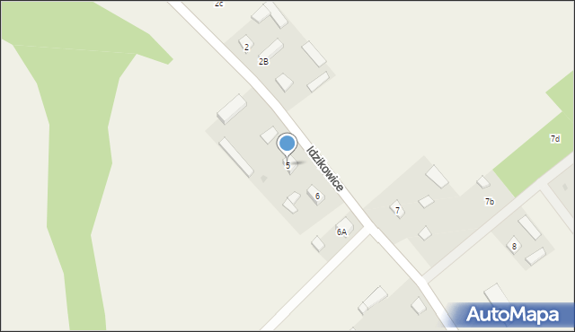 Idzikowice, Idzikowice, 5, mapa Idzikowice