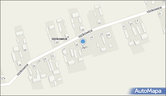 Idzikowice, Idzikowice, 15a, mapa Idzikowice